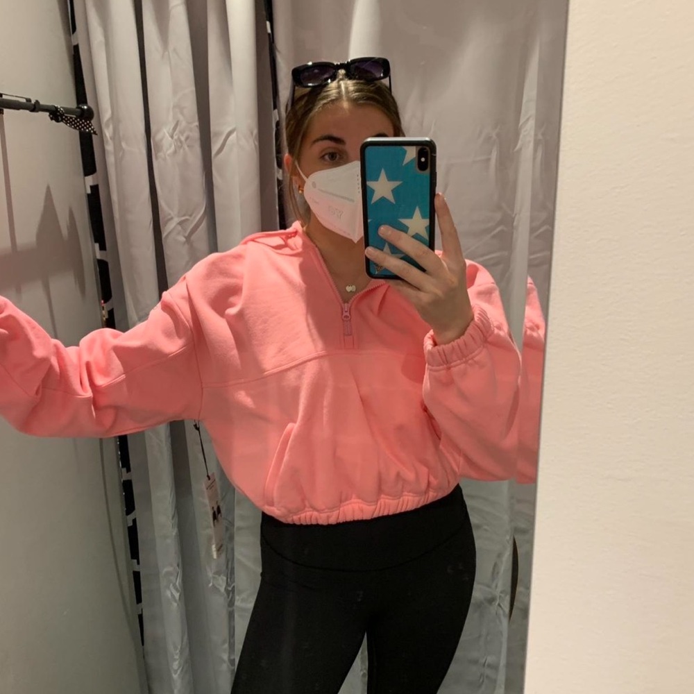 Alo Yoga Cropped 1/4 zip Sweatshirt